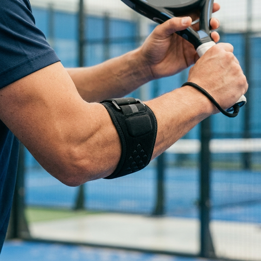 Noll Court worn on the forearm during a padel match