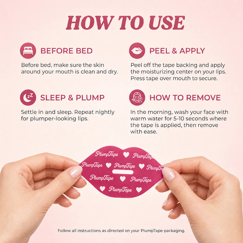 PlumpTape - Collagen Mouth Tape for Deep Sleep
