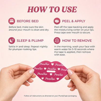 PlumpTape - Collagen Mouth Tape for Deep Sleep