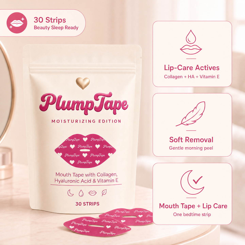 PlumpTape - Collagen Mouth Tape for Deep Sleep