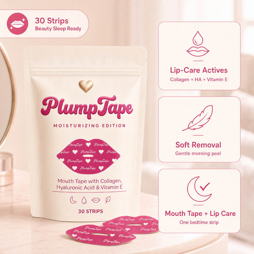 PlumpTape - Collagen Mouth Tape for Deep Sleep